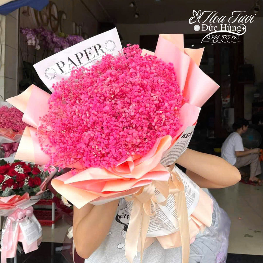 Bó Hoa Baby Màu Hồng Đẹp